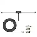 Bingfu FM Radio Antenna FM Dipole Antenna FM Antenna for Stereo Receiver Indoor Pioneer Onkyo Yamaha Marantz Bose Wave Music System FM Radio Home Stereo Receiver AV Audio Video Home Theater Receiver