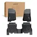 LASFIT Floor Mats Fit for 2018-2023 Jeep Wrangler JL Unlimited 4 Door Only (Not Fit for JK or 4XE), TPE All Weather Car Liners,Custom Fit 1st & 2nd Row Floor Liners, Black