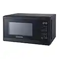 Black+Decker EM720CPY-PM 0.7 Cubic Foot 700 Watt Compact LED Display Countertop Microwave Oven Kitchen Appliance w/ 10 Inch Turntable, matte black