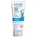 Blue Lizard SENSITIVE Mineral Sunscreen with Zinc Oxide, SPF 50+, Water Resistant, UVA/UVB Protection with Smart Cap Technology - Fragrance Free, 3 oz. Tube