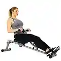 Sunny Health & Fitness Rowing Machine 12 Levels Adjustable Resistance, Rower W/ Digital Monitor, Full Body Workout Gym Equipment For Home Use - SF-RW1205