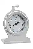 Lantelme Backofenthermometer 300 Grad Edelstahl Rostfrei zum Aufhängen und hinstellen Backofen Thermometer analog 5843