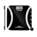 Salter 9173 BK3R Ultimate Accuracy Analyser Bathroom Scale, Weighs Body Fat/Water, Muscle Mass, BMI and BMR, 50 g Increments for Precision, 12 User Memory, Athlete/Child Mode, 180KG Capacity, Black