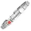 Daisy Charm Taking Apixaban Medical ID Alert Bracelet.