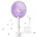 PALONE Bug Zapper Racket 3000V Electric Fly Swatter 3 Layers Mosquito Killer Lamp Indoor Fly Zapper Without Waving Hands for Kitchen, Home, Garden and Outdoors