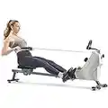 Sunny Health & Fitness Smart Compact Magnetic Rowing Machine with Exclusive SunnyFit® App Enhanced Bluetooth Connectivity – SF-RW521020