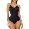 Gotoly Women Slimming Bodysuits Shapewear Tops Tummy Control Body Shaper Spaghetti Strap Camisole Leotards Bodycon Jumpsuit (Black, M-L)