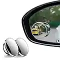 2Pack Car Blind Spot Mirror,HD+Ultra Wide Angle Car Mirror Blindspot Mirror with 9D Glass,360° Adjustable Side View Mirror Blindspot Fit for Cars,Trucks,SUV,RV (Silver/2pcs)