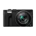 Panasonic Lumix TZ80 | Appareil Photo Compact Zoom Puissant (Capteur 18MP, Zoom LEICA 30x F3.3-6.4, Viseur, Ecran tactile, Vidéo 4K, Stabilisation) Noir – Version Française