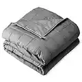 Bare Home Weighted Blanket King Size 30lb (80" x 87") for Adults - All-Natural 100% Cotton - Premium Heavy Blanket Nontoxic Glass Beads (Grey, 80"x87")