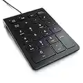 aplic - Numpad Wired Numeric Keyboard, USB Numpad External, Keypad Mini Keyboard, 22 Keys, USB Type A Wired Keyboard, Numeric Keypad with 10 Multi-Function Keys, Multimedia, PC laptop notebook