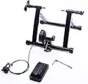 BalanceFrom Bike Trainer Stand Steel Bicycle Exercise Magnetic Stand with Front Wheel Riser Block