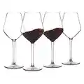 MICHLEY Unbreakable Stemmed Wine Glass 100% Tritan Plastic Dishwasher available Glassware 15 oz, Set of 4