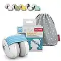 Alpine Muffy Baby Ear Protection for Babies and Toddlers up to 36 Months - CE & ANSI Certified - Noise Reduction Earmuffs - Comfortable Baby Headphones Against Hearing Damage & Improves Sleep - Blue
