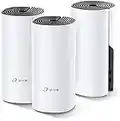 TP-Link Deco Whole Home Mesh WiFi System (Deco M4) – Up to 5,500 Sq. Ft. Coverage, Replaces Wireless Internet Routers and Extenders, Gigabit Ports, Works with Alexa, 3-Pack