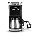 BEEM FRESH-AROMA-PERFECT III Cafetera de filtro con molinillo - Duo | Con jarra de vacío y jarra de cristal | Molinillo de cono y función Aroma Plus | Temporizador | 1000 W | Hasta 10 tazas