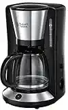 Russell Hobbs Macchina Caffè Americano, 1100 W, 10 Tazze, 1.25 L, Porta filtro removibile, Spegnimento automatico, Mantenimento in caldo, Acciaio, Adventure 24010-56