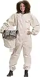 Bees & Co U73 Natural Cotton Beekeeper Suit with Round Veil