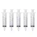 5Pcs Seringue Irrigateur Nasal, 10ml/20ml/30ml/60ml Kit de Rinçage Nasal avec Embout en Silicone Outil de Rinçage Nasal Portable pour L'irrigation Nasale/le Spray Nasal/l'hygiène Nasale(60 ml)