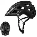 Bike Helmet, Exclusky Mountain Bike Helmet Men Women Lightweight Breathable Adjustable Adult Bicycle Cycle MTB Helmet 56-61cm(Black)