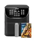 COSORI Pro Gen 2 Air Fryer 5.8QT, Upgraded Version with Stable Performance & Sleek New Look, 13 One Touch Functions, 100 Paper & 1100 Online Recipes, Dishwasher-Safe Detachable Square Basket, Black