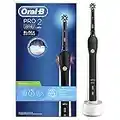 Oral-B PRO 2 CrossAction Cepillo de Dientes Eléctrico con Mango Recargable, Tecnología Braun y 1 Cabezal incorporado, Temporizador y Control de Presión, 2000 - Negro