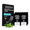 White Luxe Charcoal Teeth Whitening Strips - Coconut Oil & Mint, Fast Results Home Teeth Whitener - Peroxide Free for Sensitive Teeth