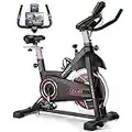 DMASUN Exercise Bike, Indoor Cycling Bike Stationary, Cycle Bike with Comfortable Seat Cushion, Digital Display with Pulse