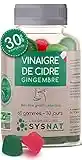 Vinaigre de cidre & Gingembre • 60 Gummies Digestion • Regime • Transit • Glycémie • Cure 1 mois • Emballage compostable français • 3 usines en France • 30 ans d'expertise • Laboratoire SYSNAT