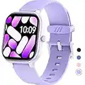 HENGTO Fitness Tracker Watch for Kids, IP68 Waterproof Kids Smart Watch with 1.4" DIY Watch Face 19 Sport Modes, Pedometers, Heart Rate, Sleep Monitor, Great Gift for Boys Girls Teens 6-16 (Purple)