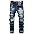 Xiloccer Baggy Jeans Mens, Plus Size Bootcut Jeans, Blue Biker Jeans, Shirt Jeans, Blue Skinny Jeans Mens, Stacked Jeans Mens, Holy Jeans, Lawman Jeans, Retro Pants Bootcut Jeans, Blue Straight Jeans