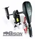 Bison 40ft/lb Electric Outboard Trolling Motor With Free Spare Propeller