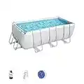 Bestway 56457 - Piscina Desmontable Tubular Power Steel 412x201x122 cm Depuradora de arena de 3.028 litros/hora