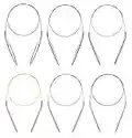 Circular Knitting Needles Set Round Needle Metal Magic Loop 40 Inch Size 15 13 11 10 8 7 6 5 4 1.5