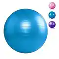 Ballon d'exercice (65 cm) pour Le Fitness, Ballon de Yoga Anti-éclatement, Chaise de Bureau, Ballon d'équilibre, Ballon de stabilité pour la Maison, Salle de Sport, entraînement Musculaire (Blue)