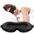 Umisleep 2023 Schlafmaske für Seitenschläfer, 3D Schlafmaske für Herren, Frauen,Weiche und Atmungsaktive Augenmaske Schlafmasken,99% Lichtblockierende Schlafbrille mit Verstellbarem Riemen für Reisen