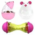 3 Pcs Cat Feeder Toy, Cat Interactive Toy Food Dispenser Training Ball for Improve Pet Cats IQ