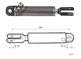 Pistone per Frenatura Rimorchio - Cermag 81232