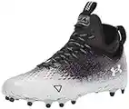 Under Armour Men's Sportlight Lux MC 2.0 Football Shoe, (001) Black/White/White, 13