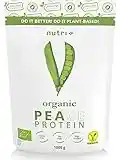 nutri+ Proteine di Pisello in Polvere 1kg Neutro Proteina Naturale Vegana di Piselli in Polvere 80,1% di Proteina Vegan Fitness