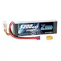 Zeee 11.1V 50C 5200mAh 3S Lipo Battery Soft Pack Battery with Deans and XT60 Connector for RC Plane RC Airplane RC Helicopter DJI Quadcopter RC Car Truck Boat