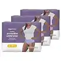 Amazon Basics Incontinence & Postpartum Underwear for Women, Maximum Absorbency, Medium (60 Count) - 20 Count (Pack of 3), Lavender (Previously Solimo)