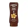 Hawaiian Tropic Island Tanning Reef Friendly Lotion Sunscreen with Cocoa Butter, SPF 8, Coconut, 8 Fl Oz