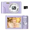 Digital Camera for Kids Boys and Girls - 36MP Children's Camera with 32GB SD Card，Full HD 1080P Rechargeable Electronic Mini Camera for Students, Teens, Kids(Purple)