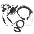 FANVERIM Throat Mic Headset with Finger Ptt Compatible with Midland LXT630VP3 LXT600VP3 LXT500VP3 GXT1000VP4 GXT1050VP4 GXT1030VP4 T71VP3 G5 M99 75-785 75-810 75-822 SP-410 2 Way Radio