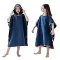 YINHANG Kinder Handtuch mit Kapuzen, Microfaser Poncho Handtuch Surfen Schwimmen Badetuch schnell trocknend Strand Handtuch für Jungen und Mädchen