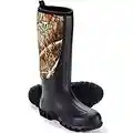 TIDEWE Rubber Boots for Men Multi-Season, Waterproof Rain Boots with Steel Shank, 6mm Neoprene Durable Rubber Outdoor Hunting Boots Size 11 (Realtree Edge Camo)