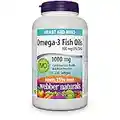 Webber Naturals Omega-3 Fish Oil 1,000 mg, 210 Softgels, Supports Heart, Brain, and Joint Health