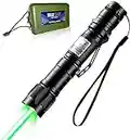 SolidKraft High Power Green Laser, Tactical Long Range Laser, Rechargeable Laser Single-Press On/Off, Adjustable Focus Hunting Rifle Scope with Carrying Case