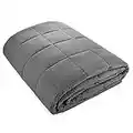 Weighted Blanket For Adults and Kids - Premium Material 100% Cotton - Autism Sensory Heavy Weight Blanket for Sleep, Reduces Anxiety, Insomnia (Adult Size - 155cm x 200cm - 11.3 kg (25lb)